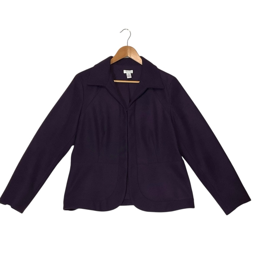 CHICO’S sz 2 (Large) Jacket/ Blazer Purple